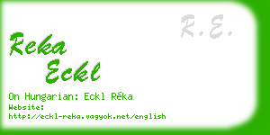 reka eckl business card